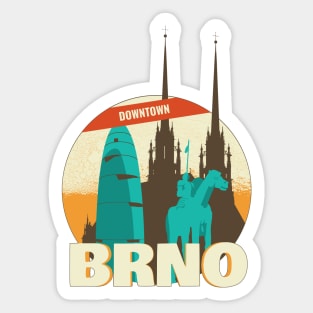 Brno Downtown Sticker